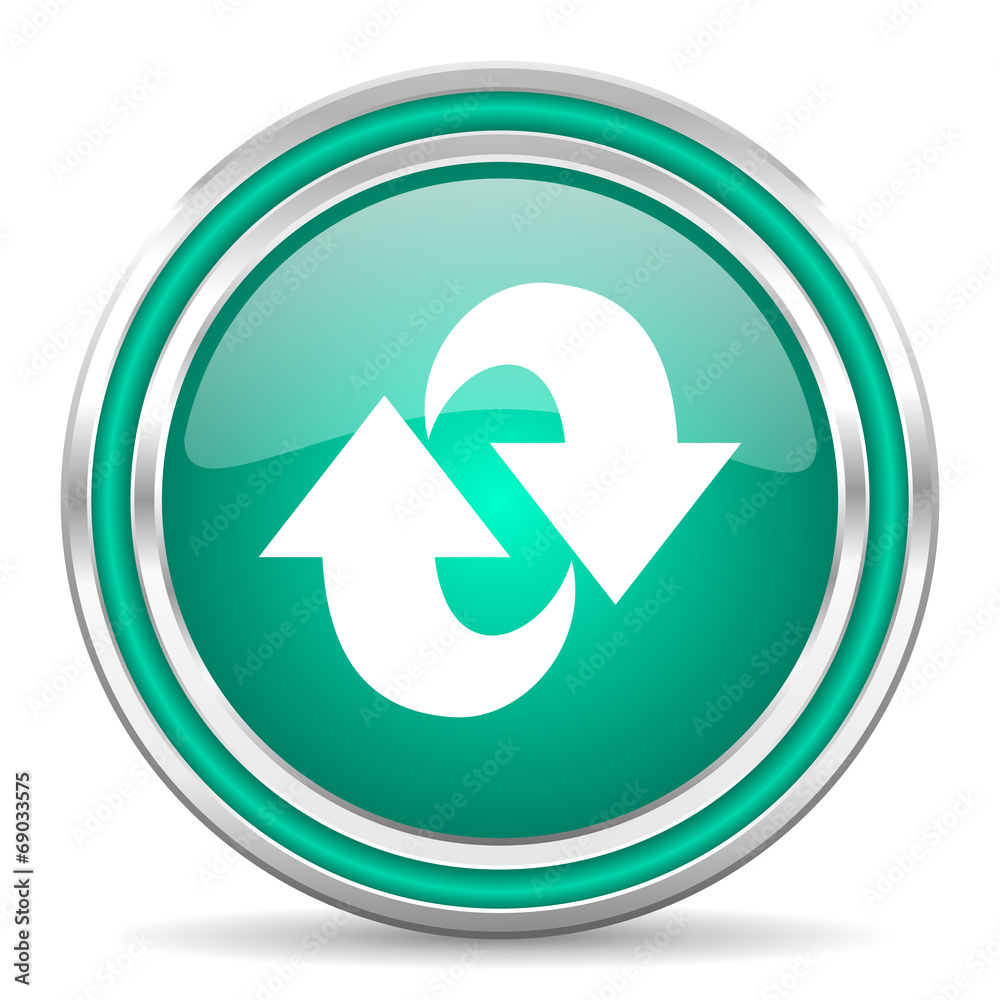 rotation green glossy web icon rotation green glossy web icon