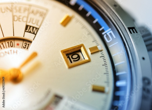 Luxury watch closeup