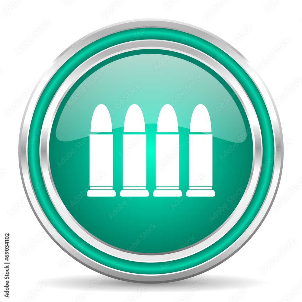 ammunition green glossy web icon ammunition green glossy web icon