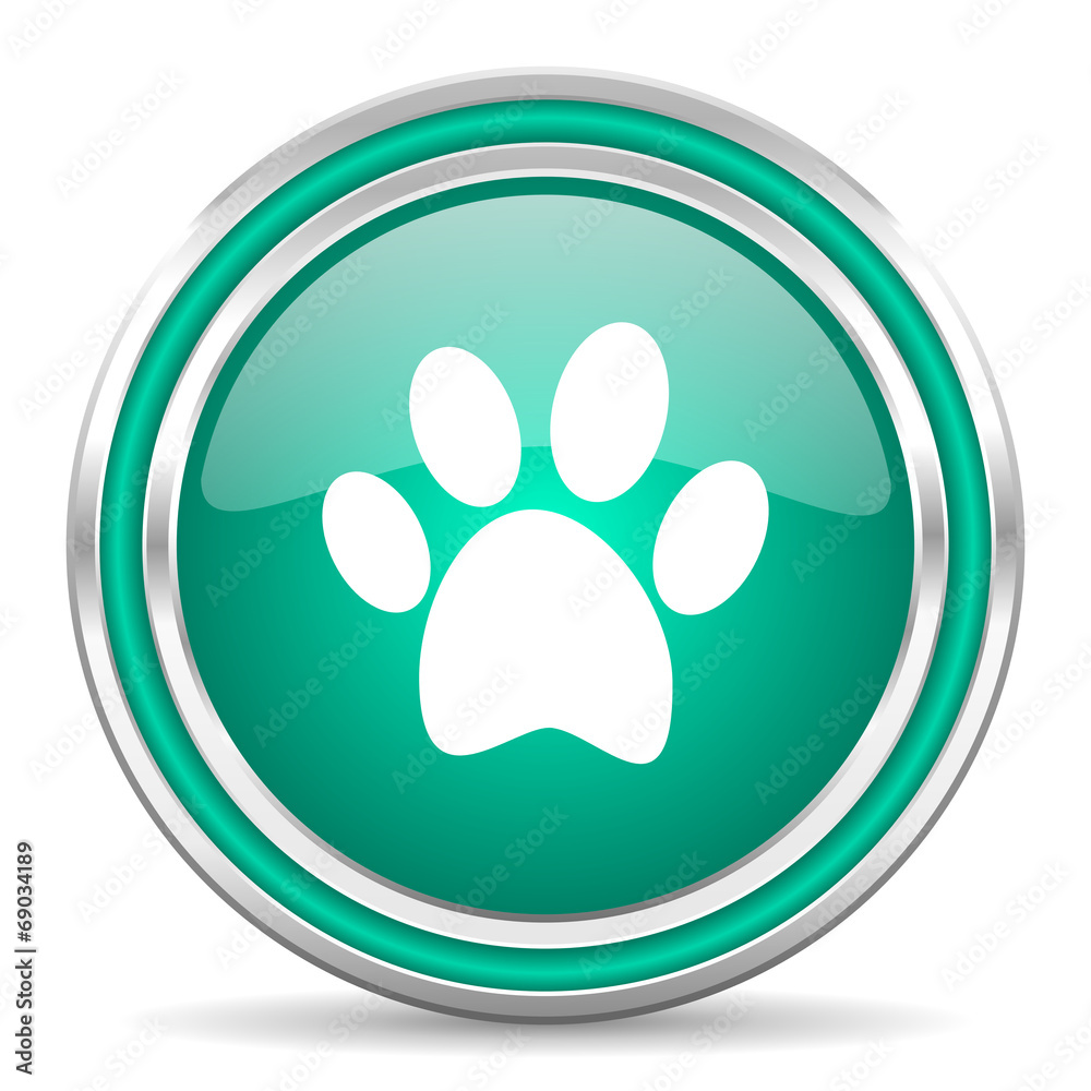 foot green glossy web icon foot green glossy web icon