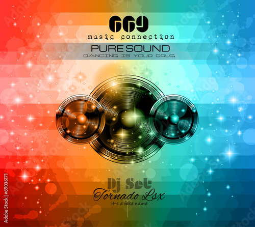 Music Themed background to use for Disco Club Flyers