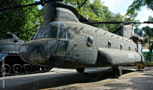 Photography helicopter at War Remnants Museum