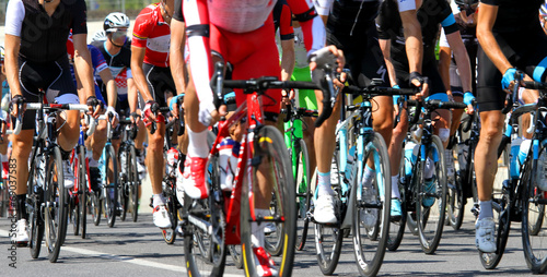 cyclists involved in a cycling race