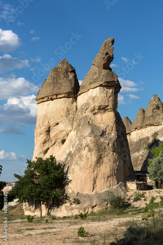 Rock formations in Goreme National Park. Cappadocia,  Turkey