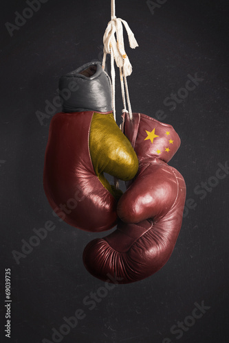 Symbol,  struggle for economic power between Germany and China © Ezio Gutzemberg