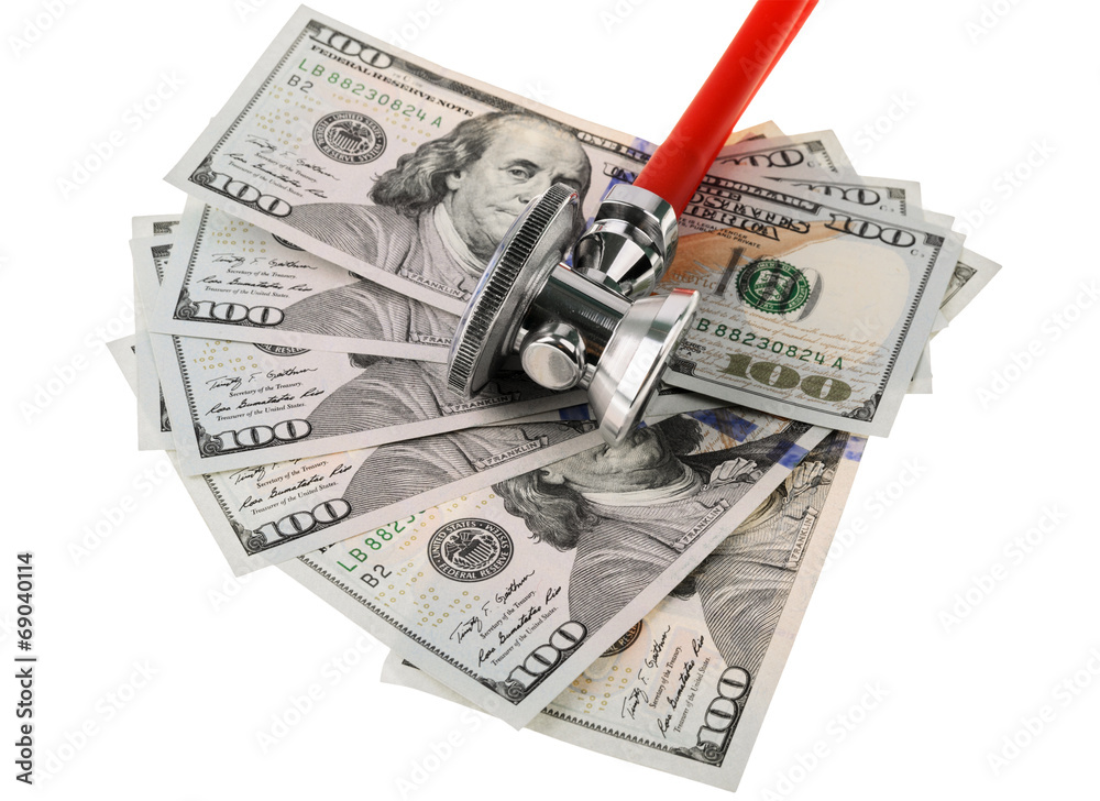medical treatment and cost concept: stethoscope medical treatment and cost concept: stethoscope
