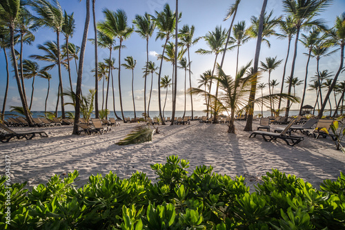 Caribbean Beach at sunrise