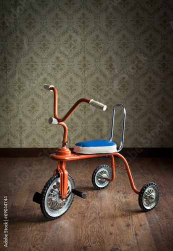 Vintage colorful tricycle