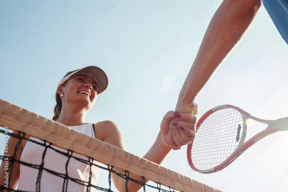 Tennis Fair Play foto de Stock | Adobe Stock