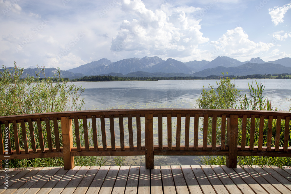 Obraz premium Blick auf den Hopfensee