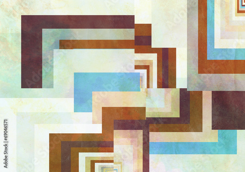 Colorful Retro Paper Background with grunge effects.