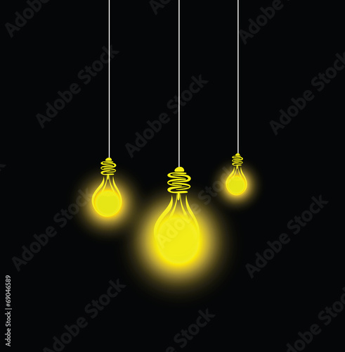 hanging lightbulb