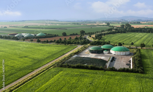 Moderne landwirtschaftliche Biogasanlagen