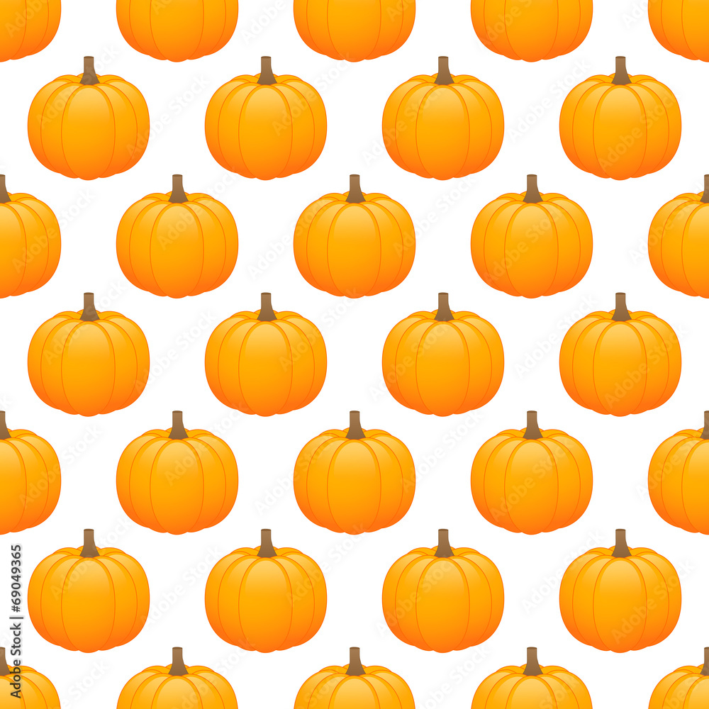 Pumpkins seamless background