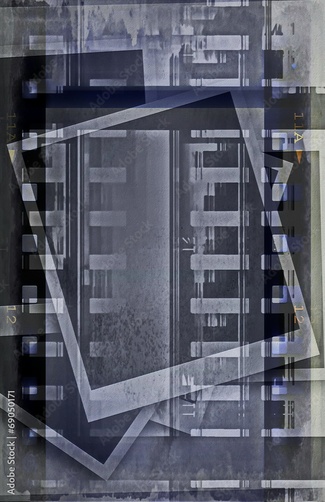 Naklejka premium grunge film strip background