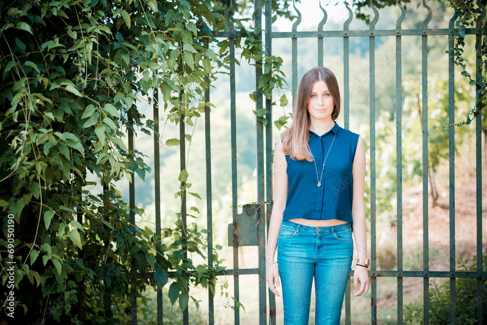young beautiful hipster woman young beautiful hipster woman