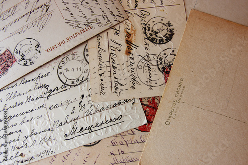 old vintage letters grunge style