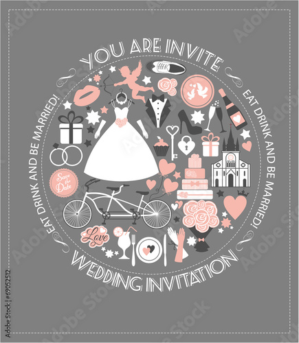 Wedding cadr invitation