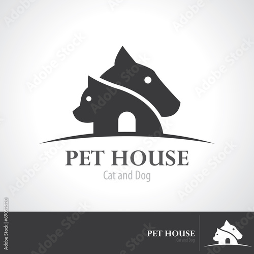 Pet house icon symbol