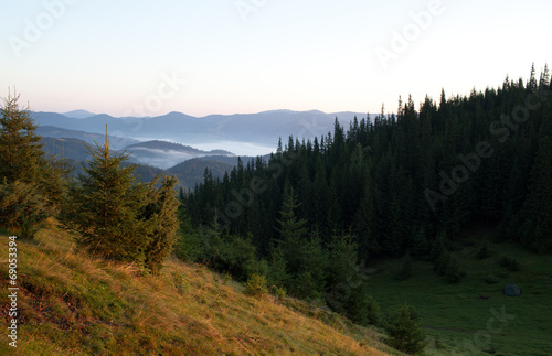 Sunrise on the mountain