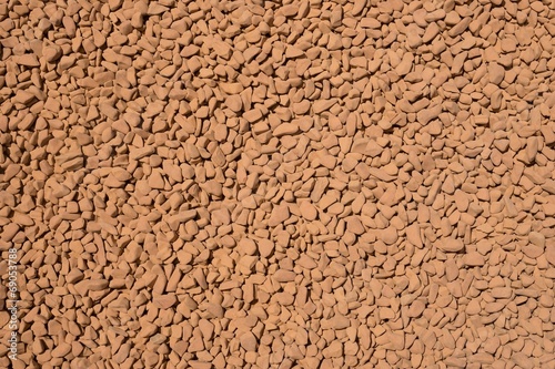 Orange pebbles or gravel for background