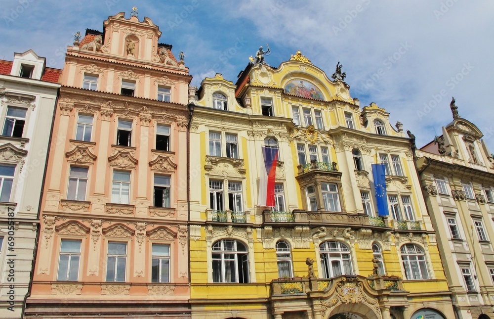 Fassaden am Altstädter Ring, Prag