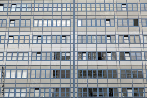 Fassade eines modernen Wohngebäudes in Berlin,Deutschland