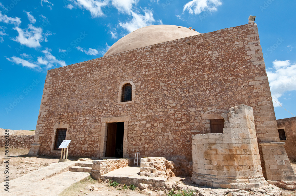 Sultan Ibrahim mosque. Fortezza. Crete, Greece.