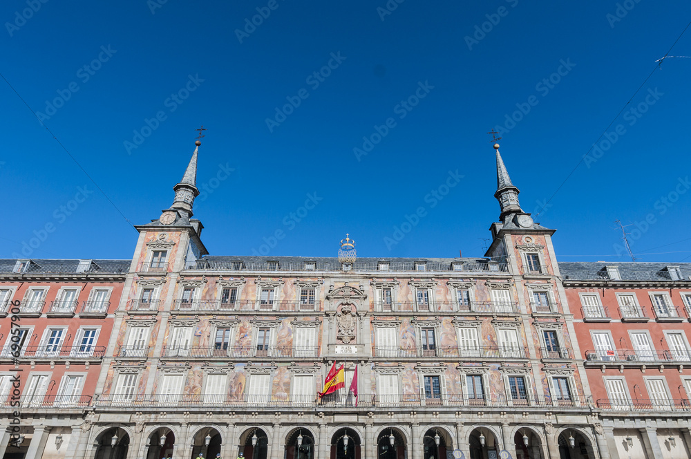 Fototapeta premium The Plaza Mayor square in Madrid, Spain.