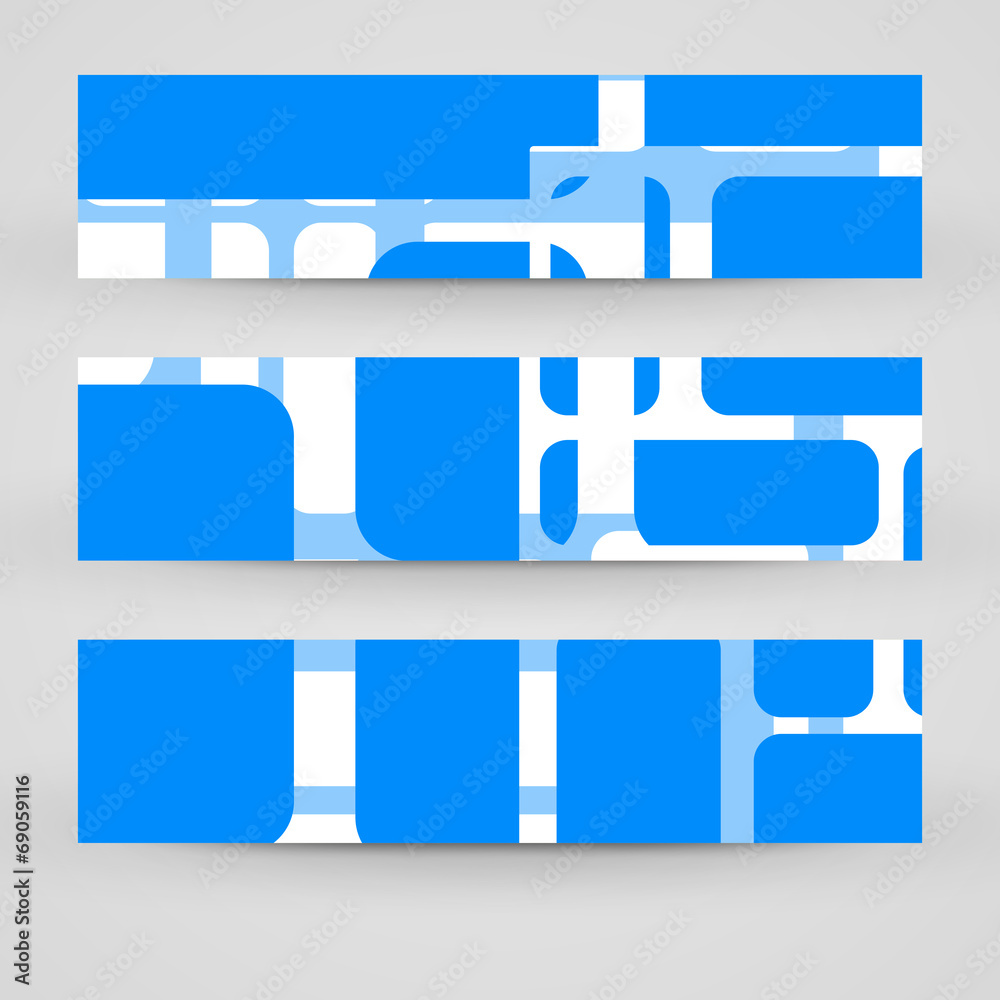 Vector banner set for your design