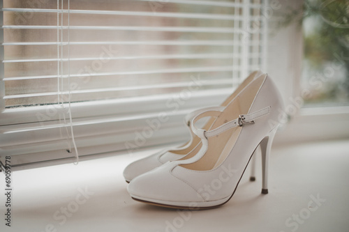 Shoes of the bride.