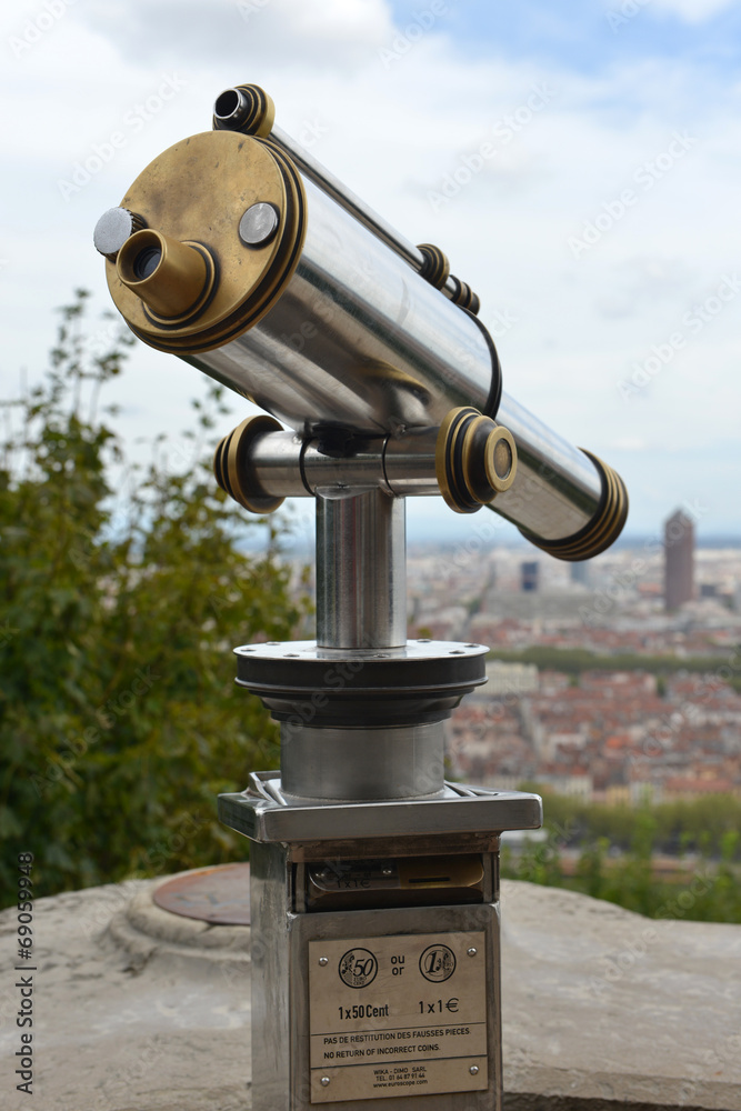 Grey binocular in Lyon, France