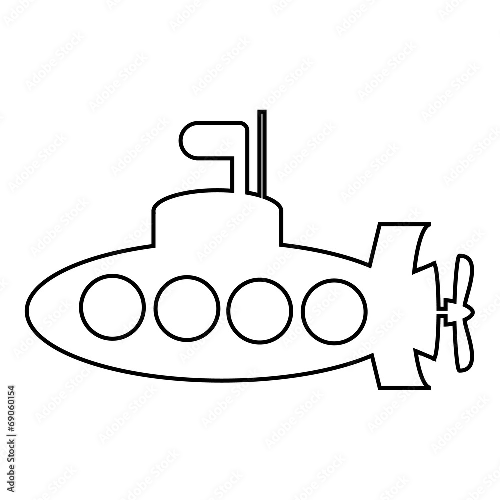Obraz premium Submarine icon