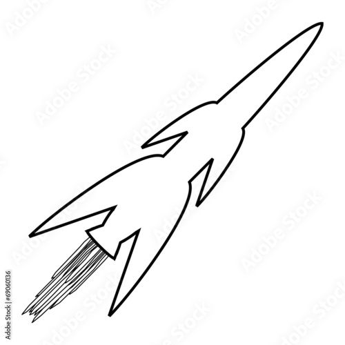 Military rocket icon