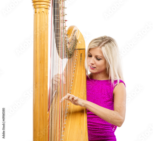 Woman with harp