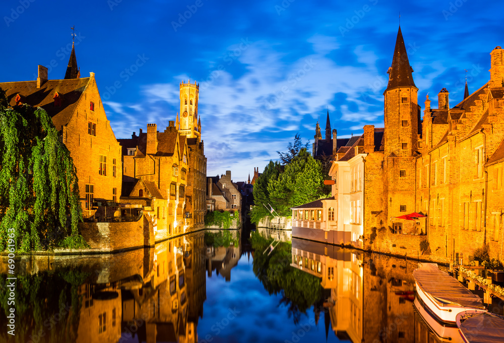 Rozenhoedkaai, Bruges in Belgium