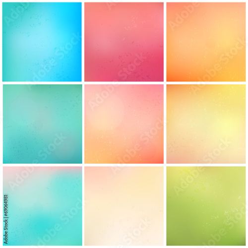 9 awesome colourful vector background