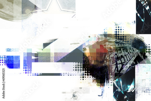 abstract collage background design