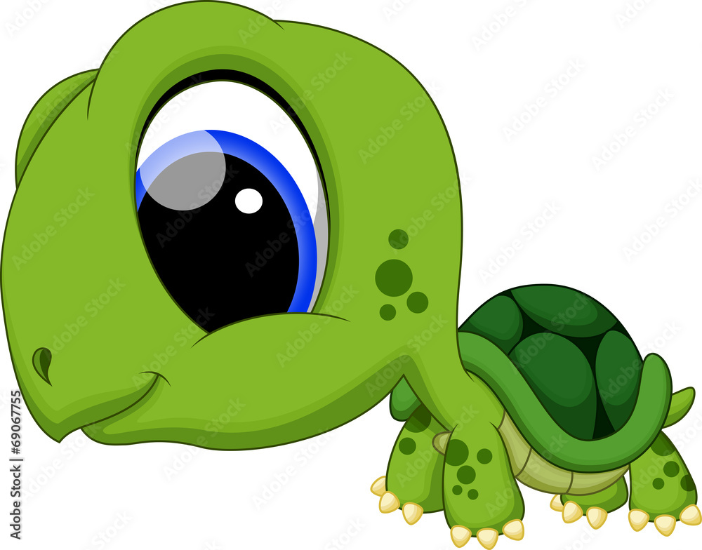 Fototapeta premium Cute turtle cartoon