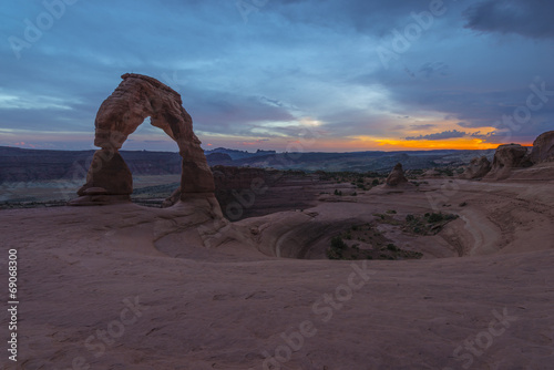 Delicate Arch after Sunset