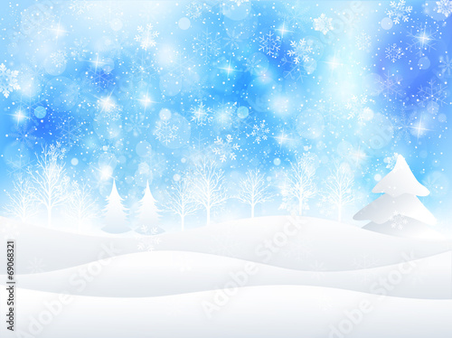 雪　クリスマス　背景