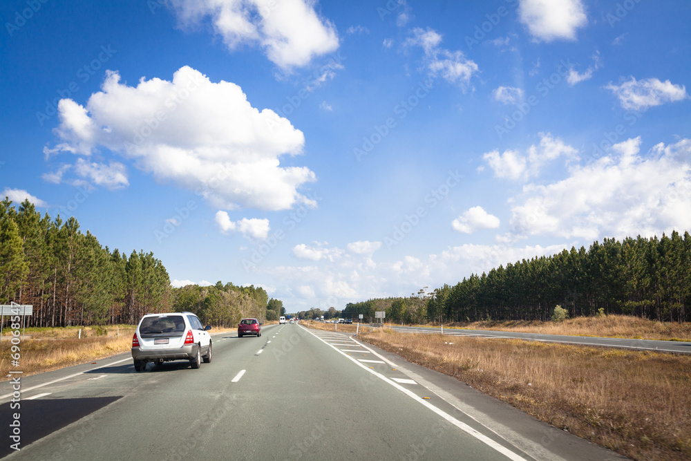 Busy highway in Australia Busy highway in Australia