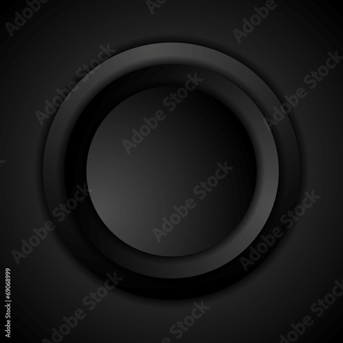 Abstract black circle vector background