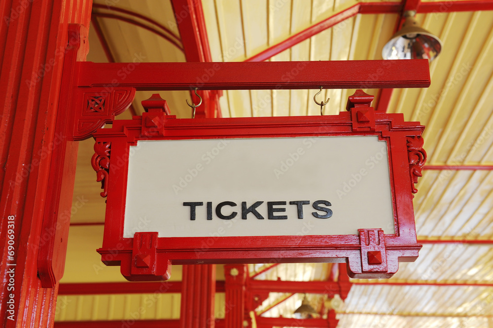 Ticket sign