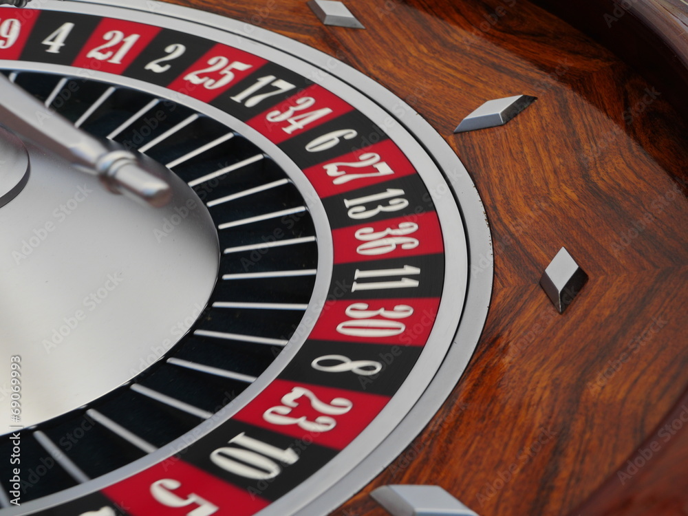 spinning roulette wheel