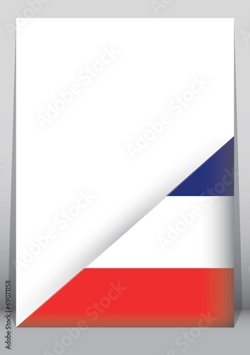 Illustration of an binder or holder with the flag of Yugoslavia