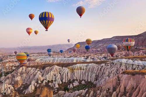 Papier peint Hot vol en montgolfière sur la Cappadoce Turquie