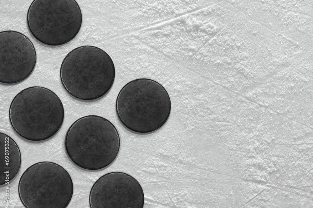 Naklejka premium Hockey puck