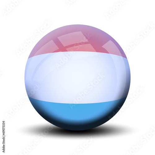 Drapeau en bulle : Luxembourg