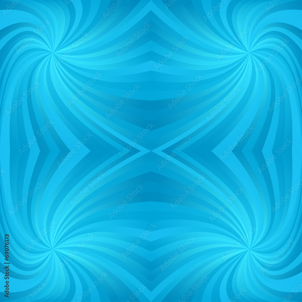 Obraz premium Cyan seamless whirl pattern design